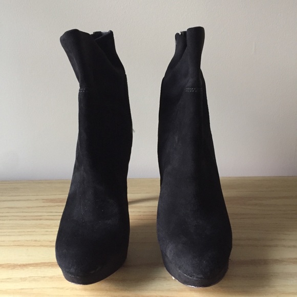 🔥SAM EDELMAN🔥 Black Suede Booties - Picture 2 of 6